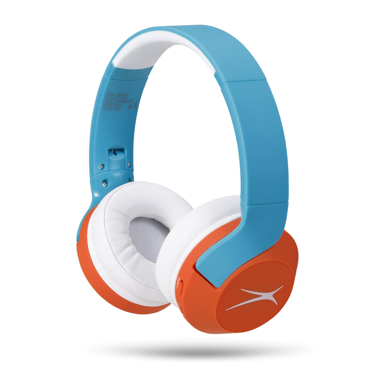 Altec Lansing Kid Safe Noise Cancelling Wireless Headphones 15H Battery, 85dB Volume Limit, Foldable Design Powerful Sound, Active Noise Cancellation Perfect for Kids Ages 7+ (Whiteout Pop Pink)
