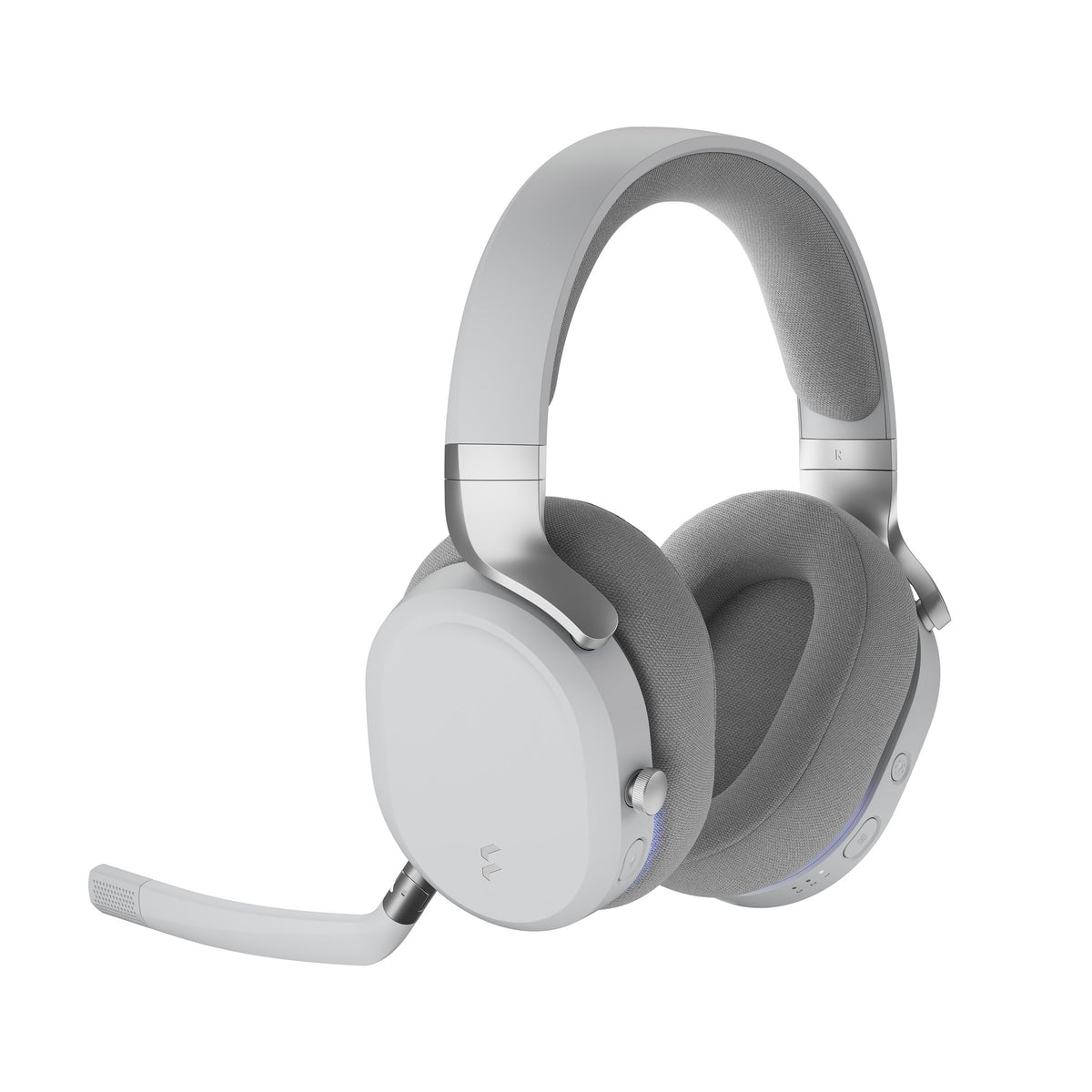 Fractal Design Scape Dark - Wireless PC Gaming Headset - Detachable Flip-to-Mute Microphone with Noise Cancellation - Battery Life Up to 40 Hours - Configurable Ambient Lighting - Black