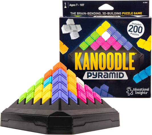 Educational Insights Kanoodle - 3D Brain Teaser Puzzles for Kids, Spatial Puzzle Games for Adults, Teens and Kids, Problem Solving Toys and Logic Puzzles, Single Player Games