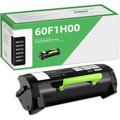 60F1H00 High Yield Black Toner Cartridge 2Pack Compatible 601H Toner Replacement for Lexmark 601H 60F1H00 Toner Cartridge wtith MX310 MX410 MX510 MX511 MX610 MX611 Printer [10,500 Pages/Pack]