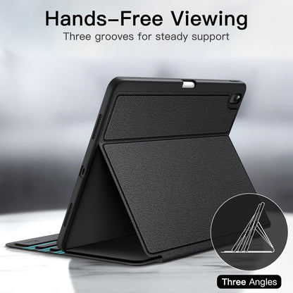 JETech Case for iPad Air 13-Inch M4/M3/M2 (2026/2025/2024) with Pencil Holder, Slim Folio Stand Protective Tablet Cover, Multi-Angle Viewing, Auto Wake/Sleep (Black)