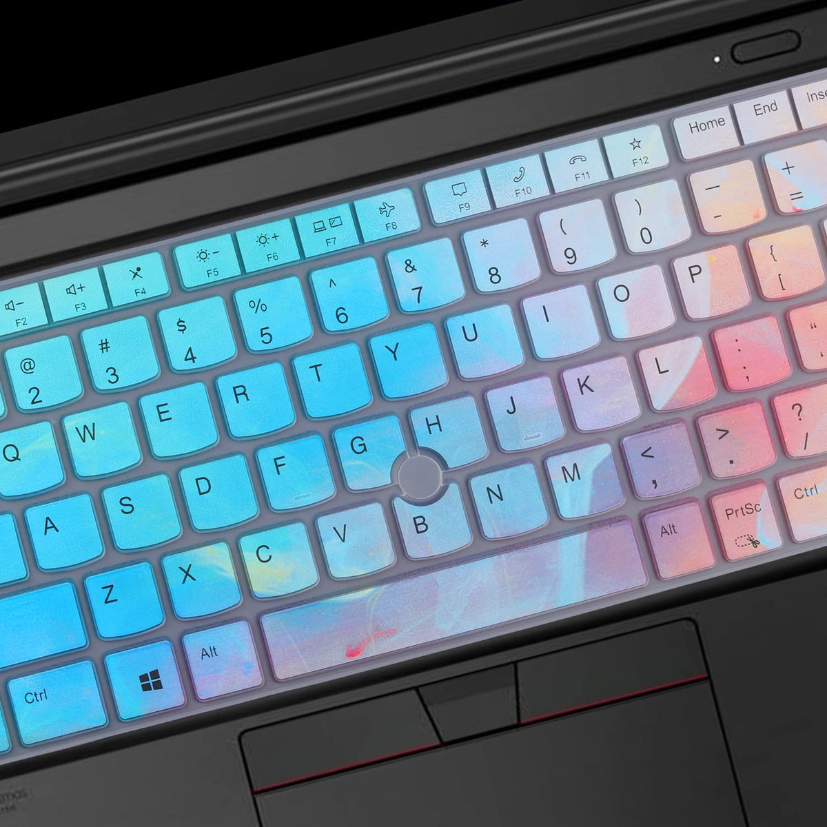 Keyboard Cover for Lenovo Thinkpad x1 Carbon Gen 11/10 14", ThinkPad X1 Yoga Gen 8/7, ThinkPad T14 T14s L14 P14s Gen 4/3, Thinkpad E14 Gen 6/5 (Not Fit T14 L14 P14s Gen 6/5/3/2/1, E14 Gen 7)-Black