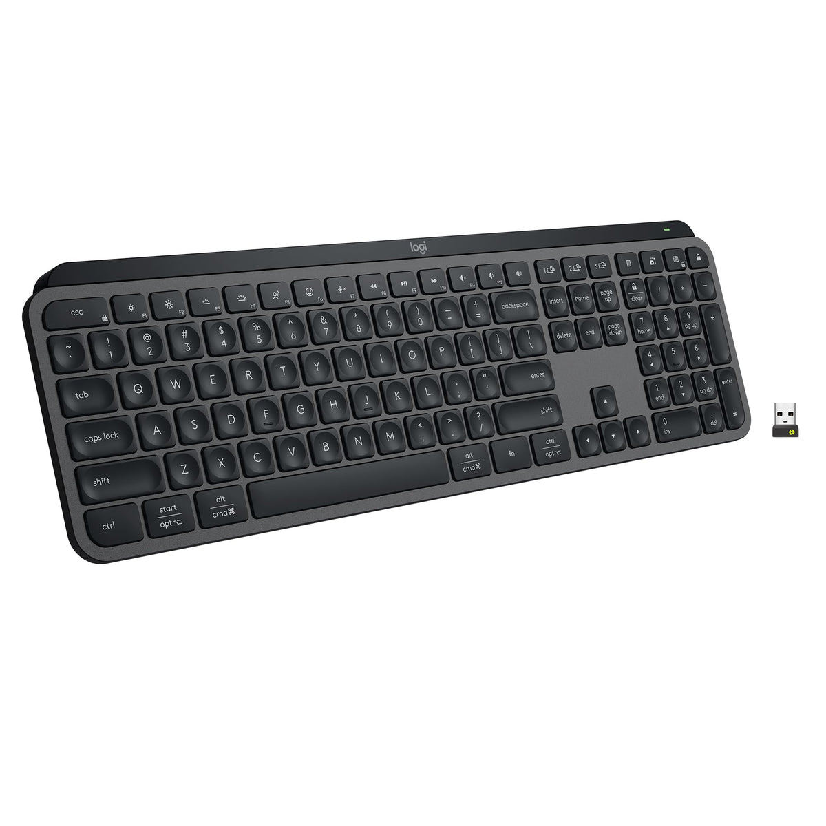 Logitech MX Keys Mini Minimalist Wireless Illuminated Keyboard, Compact, Bluetooth, Backlit, USB-C, Compatible with Apple macOS, iOS, Windows, Linux, Android, Metal Build - Graphite