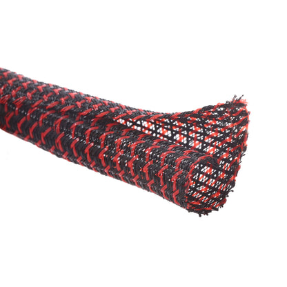 Alex Tech 10ft - 1/2 inch Cord Protector Wire Loom Tubing Cable Sleeve Split Sleeving For USB Cable Power Cord Audio Video Cable – Protect Cat From Chewing - Black