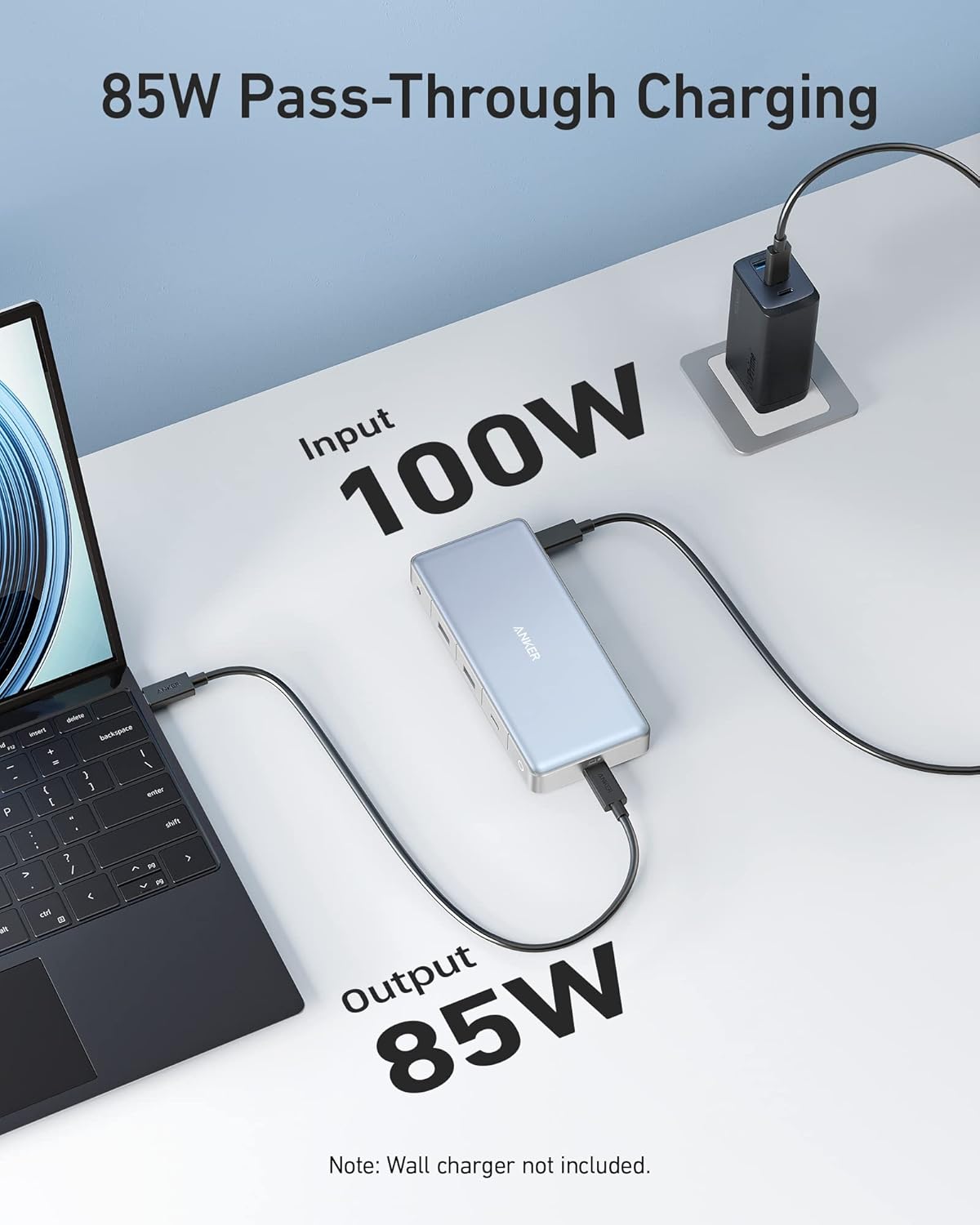 Anker 575 USB-C Hub (12-in-1, Dual HDMI, DP), Triple Display Docking Station, 10 Gbps Data Ports, 4K HDMI and DisplayPort, Max 100W Pd-in, Ethernet, for Dell, Thinkpad Laptop and More