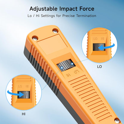 Cable Matters 110 Punch Down Tool with 110 Blade, Ethernet PunchDown Tool, Keystone Punch Down Device for Cat 8/7/6A, Cat 6, Cat5e/5 Network