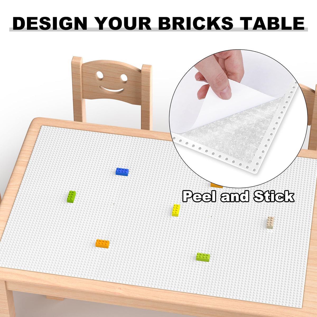 Pokiiulk Classic Gray Baseplates, 32x32 Studs Square Base Plates for Play or Display Bricks Creations, Compatible with Classic Legos, 10" x 10", Pack of 2, Perfect for City Streets, Castle, Mountains