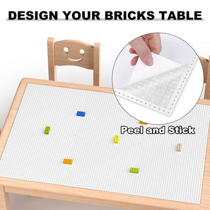 Pokiiulk Classic Gray Baseplates, 32x32 Studs Square Base Plates for Play or Display Bricks Creations, Compatible with Classic Legos, 10" x 10", Pack of 2, Perfect for City Streets, Castle, Mountains