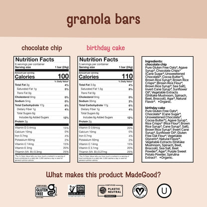 MadeGood Granola Variety Pack, Crunchy Squares, Bites, Bars, and Morning Bars for Breakfast and Healthy Snacking, Organic and Gluten Free, 36 Pack