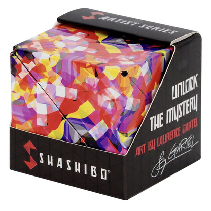 Shashibo Shape Shifting Box - Award-Winning STEM Fidget Toy with Ultra Strong Magnets - Puzzle Cube Transforms Into 100+ Shapes, Perfect Sensory Gift for Kids, Teens, and Adults (Spaced Out)