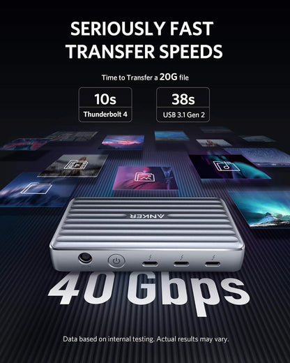 Anker Docking Station, 5-Port Dual Display, 85W Max Charging for Laptop, Single 8K@30Hz or Dual 4K@60Hz Display, for macOS and Windows