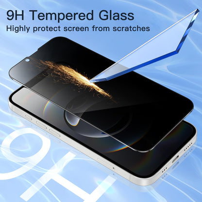 JETech Privacy Screen Protector for iPhone 15 6.1-Inch, Anti-Spy Tempered Glass Film with Easy Installation Tool, 2-Pack