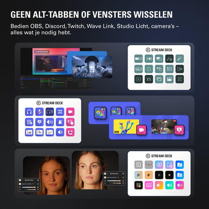 Elgato Stream Deck MK.2 – Studio Controller, 15 macro keys, trigger actions in apps and software like OBS, Twitch, YouTube and more, USB, works with Mac and PC