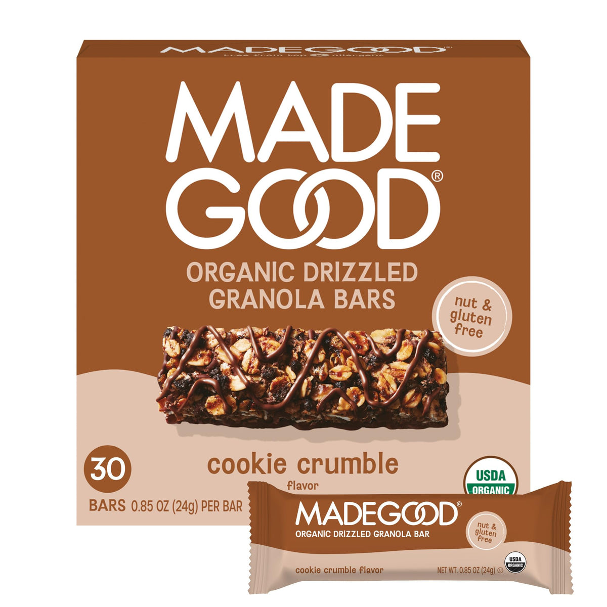 MadeGood Chocolate Lovers Variety Pack, Granola Bars, Morning Bars & Drizzled Birthday Cake Bars