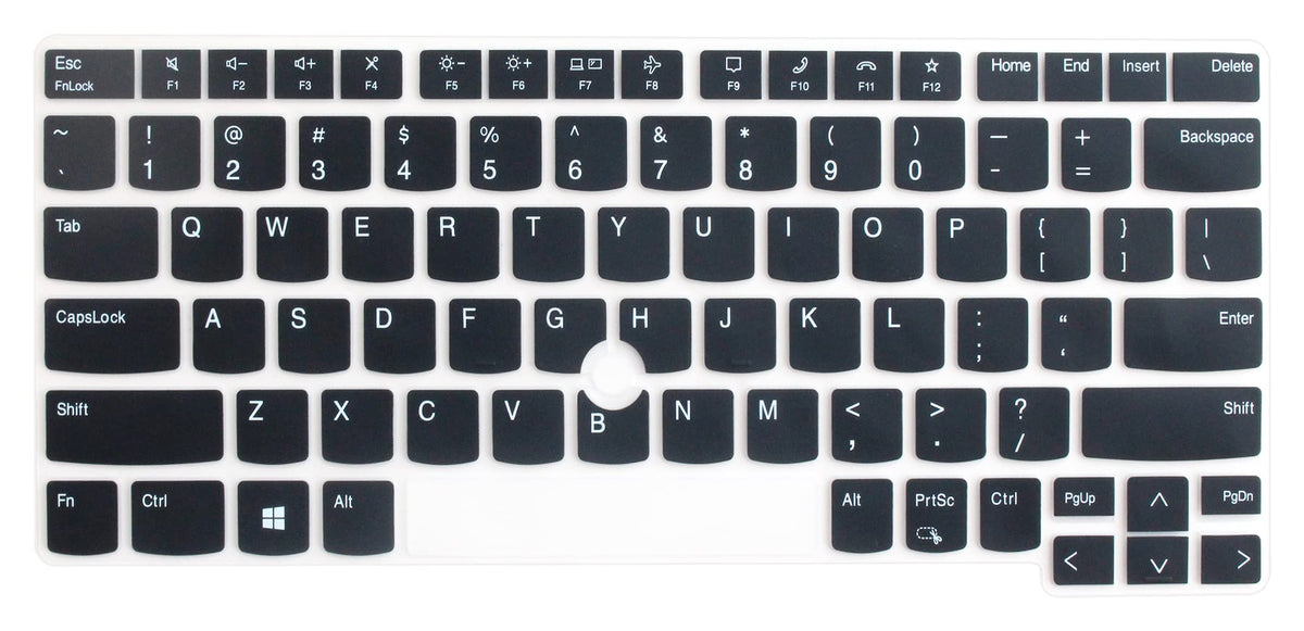 Silicone Keyboard Skin Compatible for 2021 Lenovo ThinkPad X1 Carbon Gen 9 Laptop 14", 2021 Thinkpad X1 Yoga 14", 2021 Thinkpad X1 Yoga Gen 6 14" Laptop (NOT Fit 2020-2017 release old Versions) (Black
