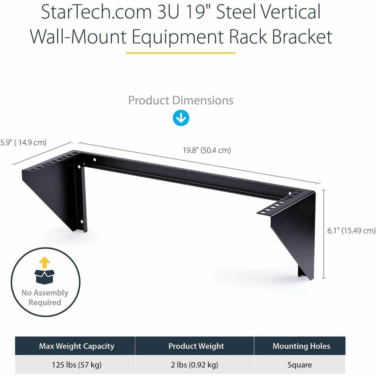 StarTech.com 2U Vertical Wall Mount Patch Panel Bracket - Steel Rack Mount Bracket w/Hardware for 19" Network, Server and Data Equipment , TAA (RK219WALLV)