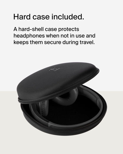 Belkin SoundForm Mini - Wireless Bluetooth Kids Headphones, 30H Battery, 85dB Safe Volume Limit, Built-in Microphone - Toddler On-Ear Earphones for iPhone, iPad - Ideal for School - Blue w/Case