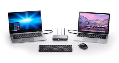 ATEN 2-Port USB-C Gen 2 Sharing Switch with Power Pass-Through | UK Version US3342