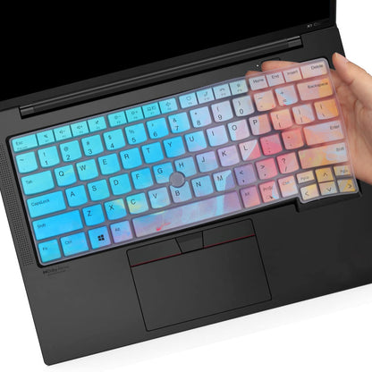 Keyboard Cover for Lenovo Thinkpad x1 Carbon Gen 11/10 14", ThinkPad X1 Yoga Gen 8/7, ThinkPad T14 T14s L14 P14s Gen 4/3, Thinkpad E14 Gen 6/5 (Not Fit T14 L14 P14s Gen 6/5/3/2/1, E14 Gen 7)-Black