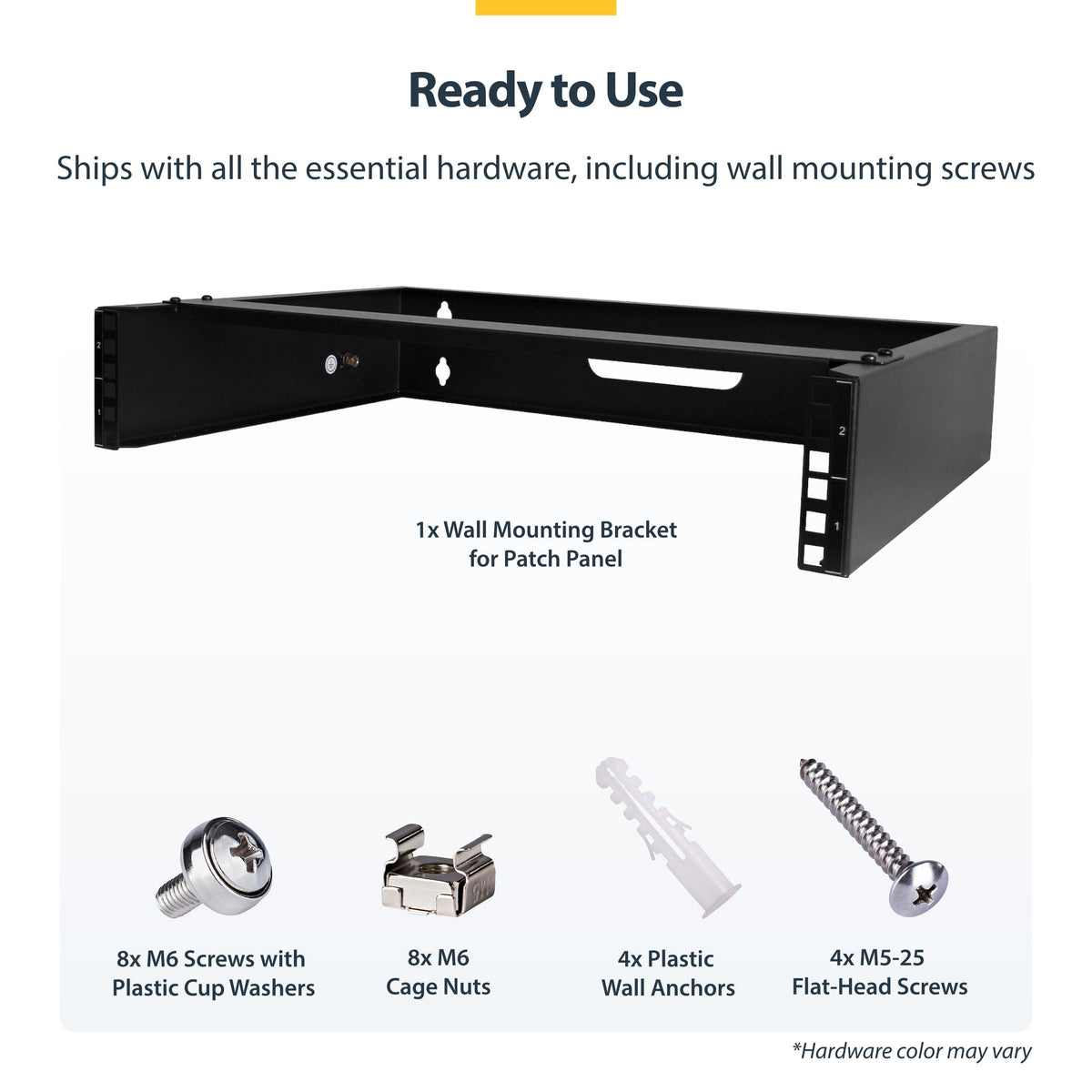 StarTech.com 6U Wall Mount Network Rack - 14 Inch Deep (Low Profile) - 19" Patch Panel Bracket for Shallow Server and IT Equipment, Network Switches - 44lbs/20kg Weight Capacity, Black (WALLMOUNT6)