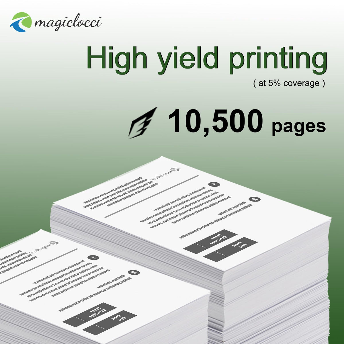 60F1H00 High Yield Black Toner Cartridge 2Pack Compatible 601H Toner Replacement for Lexmark 601H 60F1H00 Toner Cartridge wtith MX310 MX410 MX510 MX511 MX610 MX611 Printer [10,500 Pages/Pack]