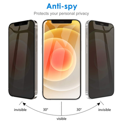 JETech Privacy Screen Protector for iPhone 17e (2026) / iPhone 16e / iPhone 13/13 Pro, Anti Spy Tempered Glass Film, 6.1-Inch Display, 2-Pack