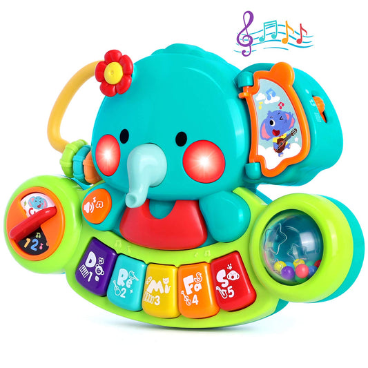 Baby Piano Toy 6 to 12 Months Light Up Music Baby Toys for 6 9 12 18 Months Early Learning Educational Piano Keyboard Infant Babies Girl Toy 1 Year Old Boy Girls Gift