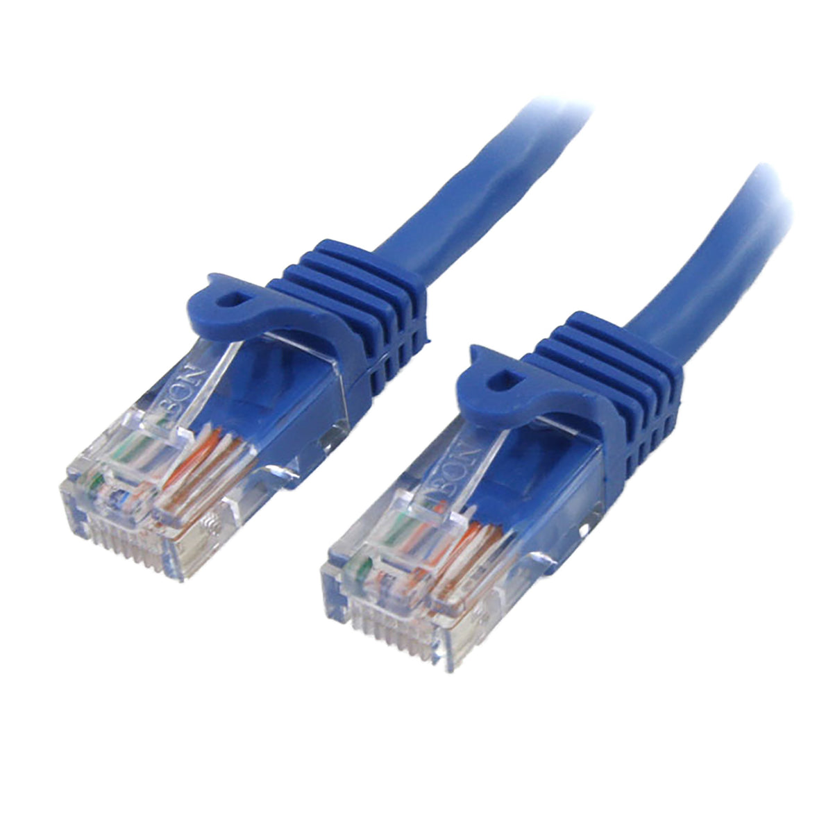 StarTech.com 3 ft. (0.9 m) Cat5e Ethernet Cable - Power Over Ethernet - Snagless - Blue - Ethernet Network Cable (RJ45PATCH3)