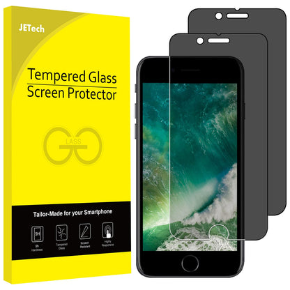 JETech Privacy Screen Protector for iPhone 17e (2026) / iPhone 16e / iPhone 13/13 Pro, Anti Spy Tempered Glass Film, 6.1-Inch Display, 2-Pack