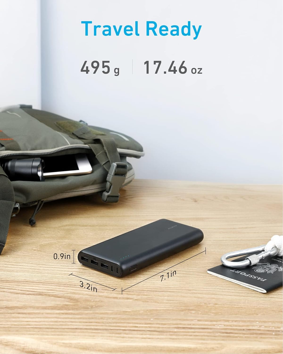 Anker Power Bank, 26,800 mAh External Battery with Dual Input Port and Double-Speed Recharging, 3 USB Ports Without USB C Port, for iPhone Series, iPad, Samsung, Android and Other Devices