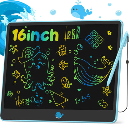 Hockvill LCD Writing Tablet for Kids 8.8 Inch, Toys for Girls Boys Drawing Pad for 3 4 5 6 7 Year Old Kids Toys, Children Christmas Birthday Gift for Kids Toddler Doodle Board Travel Essentials