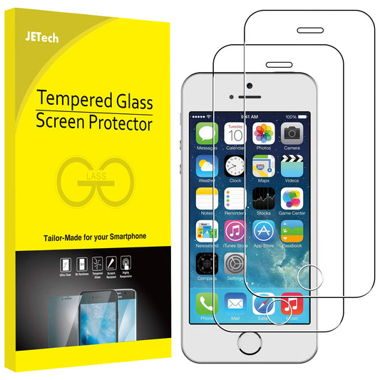 JETech Screen Protector for iPhone 8 Plus and iPhone 7 Plus 5.5-Inch, Tempered Glass Film, 2-Pack
