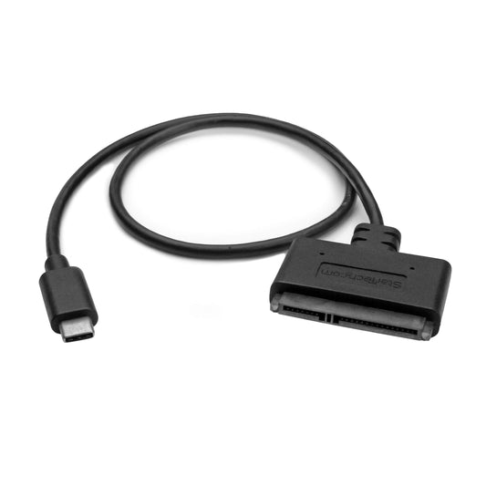StarTech SATA to USB Adapter, USB 5Gbps to 2.5in SATA III Hard Drive Reader, HDD SSD to USB-A Adapter Cable for Windows Laptops and Macbooks