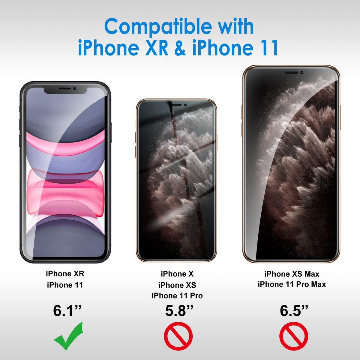 JETech Privacy Screen Protector for iPhone 17e (2026) / iPhone 16e / iPhone 13/13 Pro, Anti Spy Tempered Glass Film, 6.1-Inch Display, 2-Pack
