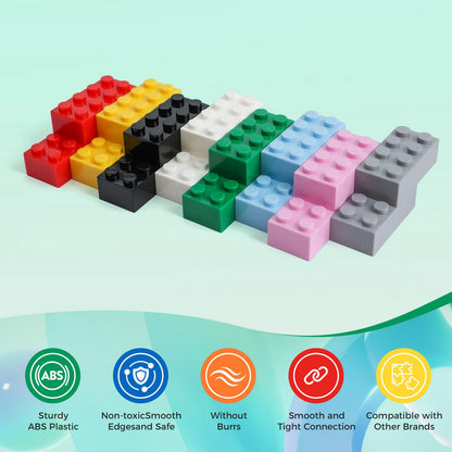 HUIZDQ 1500 Pieces Building Bricks, Classic Bulk Small Blocks, Classic Bricks Set Basic Building Blocks Compatible with All Major Brands