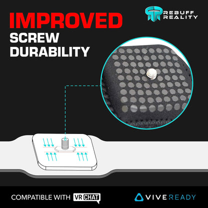 Rebuff Reality Trackstraps for Vive Tracker - Adjustable VR Full Body Tracking Straps, VR Chat Motion Capture, Compatible with Vive Tracker 3.0 2.0 Ultimate, Tundra, (Tracker Sold Separately) Black