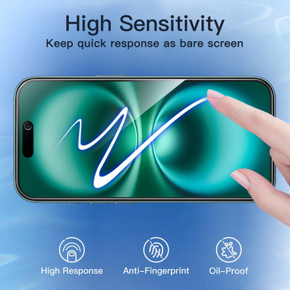 JETech Privacy Screen Protector for iPhone 15 6.1-Inch, Anti-Spy Tempered Glass Film with Easy Installation Tool, 2-Pack