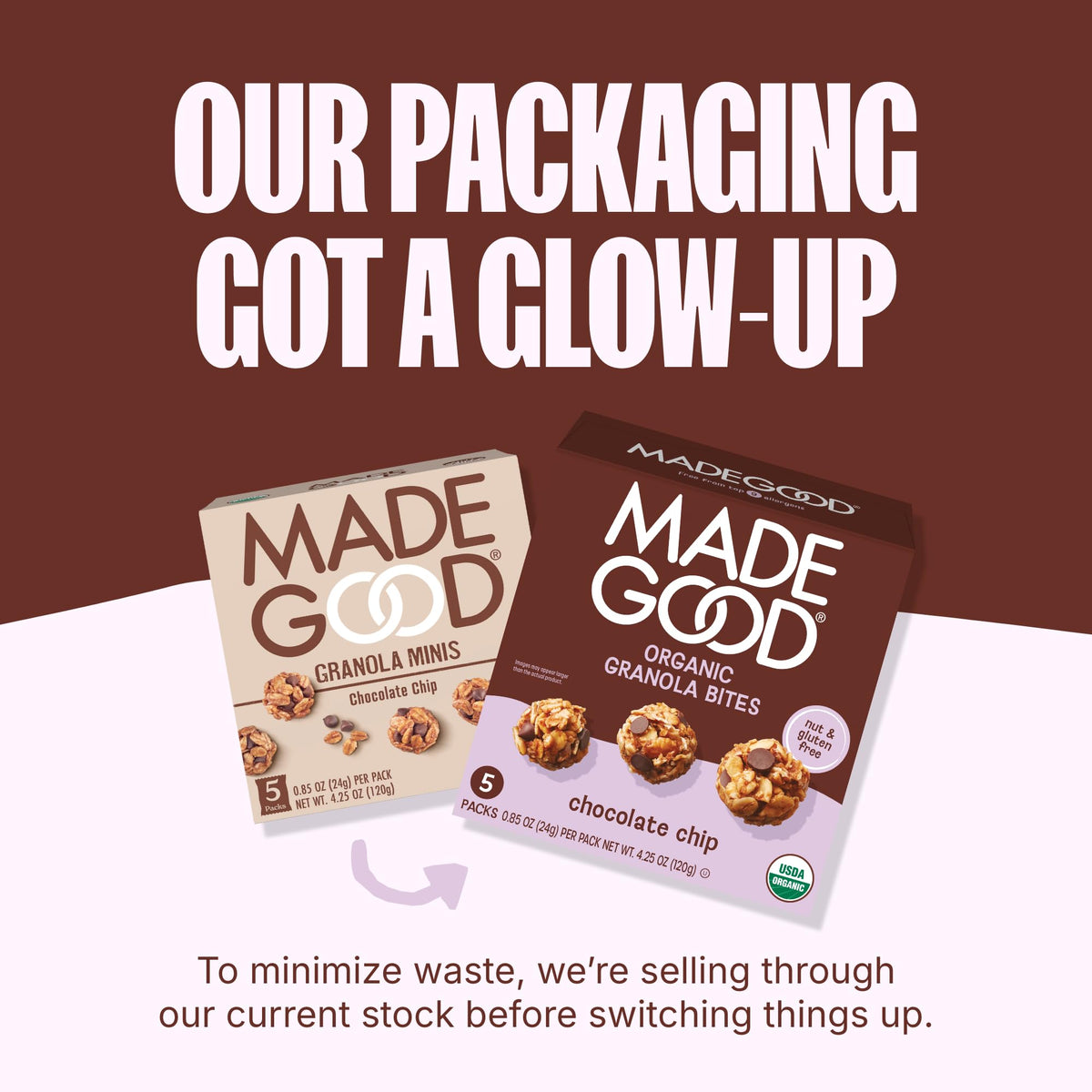 MadeGood Organic Chocolate Chip Granola Bites, 5ct x 0.85oz