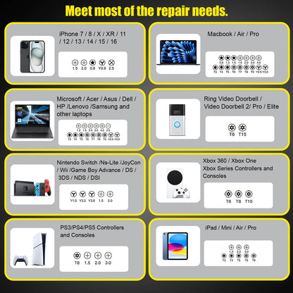Kaisi 136 in 1 Electronics Repair Tool Kit Professional Precision Screwdriver Set Magnetic Drive Kit with Portable Bag