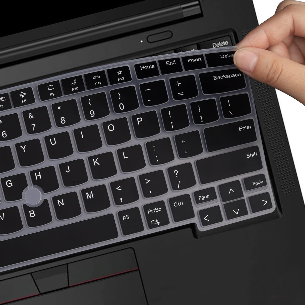 Keyboard Cover for Lenovo Thinkpad x1 Carbon Gen 11/10 14", ThinkPad X1 Yoga Gen 8/7, ThinkPad T14 T14s L14 P14s Gen 4/3, Thinkpad E14 Gen 6/5 (Not Fit T14 L14 P14s Gen 6/5/3/2/1, E14 Gen 7)-Black