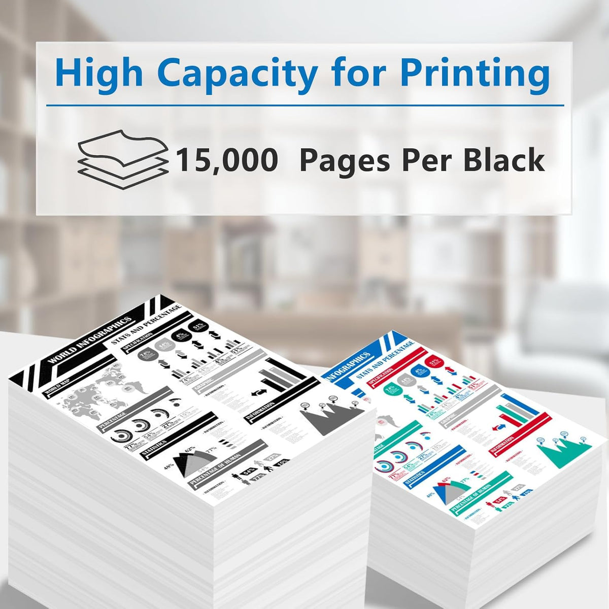 High Yield 58D1H00 Black Toner Cartridge Compatible with Lexmark 58D1H00 58D0HA0 58D0H0G 58D1H0E Toner Cartridge for MS725 MS821 MS822 MS823 MS824 MS825 MS826 MX721 MX722 MX725 MX822 MX824 Printer