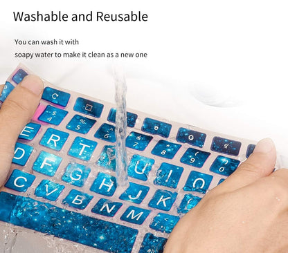 CaseBuy Keyboard Cover for Acer Chromebook Spin 311 R11 511 512 CP311 C738T CB512 /Chromebook Spin 13 713 CP713 CB5-312T/Acer Chromebook 14 314 514/Chromebook 15 CB3 CB5 CP315 CB515, Blue Star