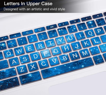 CaseBuy Keyboard Cover for Acer Chromebook Spin 311 R11 511 512 CP311 C738T CB512 /Chromebook Spin 13 713 CP713 CB5-312T/Acer Chromebook 14 314 514/Chromebook 15 CB3 CB5 CP315 CB515, Blue Star