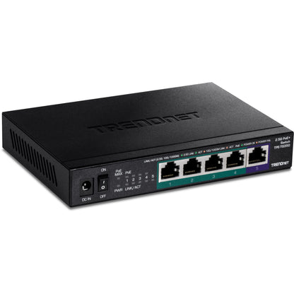 TRENDnet 5 Port Mini Gigabit Switch, TEG-S50g, GREENnet Technology, NDAA + TAA Compliant, Desktop Metal Ethernet Network Switch, 5 x Gigabit Ports, Fanless, Lifetime Protection, Black
