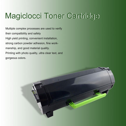 60F1H00 High Yield Black Toner Cartridge 2Pack Compatible 601H Toner Replacement for Lexmark 601H 60F1H00 Toner Cartridge wtith MX310 MX410 MX510 MX511 MX610 MX611 Printer [10,500 Pages/Pack]