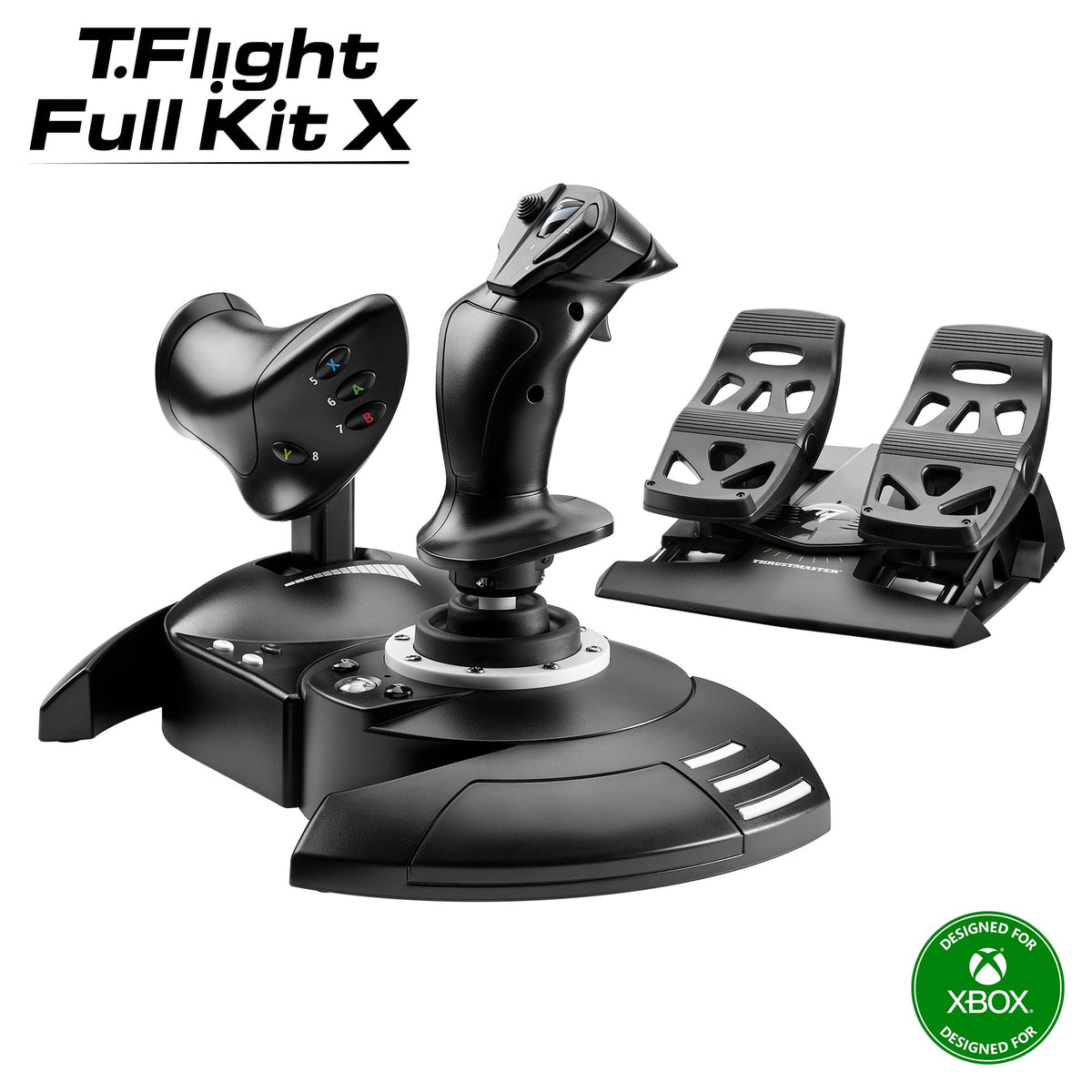 Thrustmaster T-Flight Hotas One Flight Stick Controller for PC & Xbox Series X|S, Precision Joystick with Detachable Throttle, Realistic Flight Simulator Controller