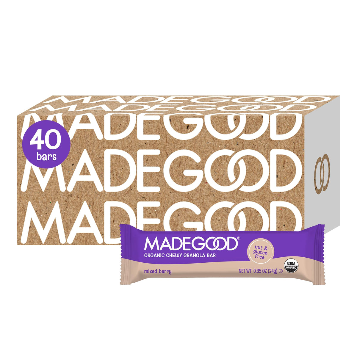 MadeGood Granola Variety Pack, Crunchy Squares, Bites, Bars, and Morning Bars for Breakfast and Healthy Snacking, Organic and Gluten Free, 36 Pack