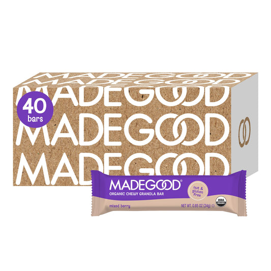 MadeGood Granola Variety Pack, Crunchy Squares, Bites, Bars, and Morning Bars for Breakfast and Healthy Snacking, Organic and Gluten Free, 36 Pack