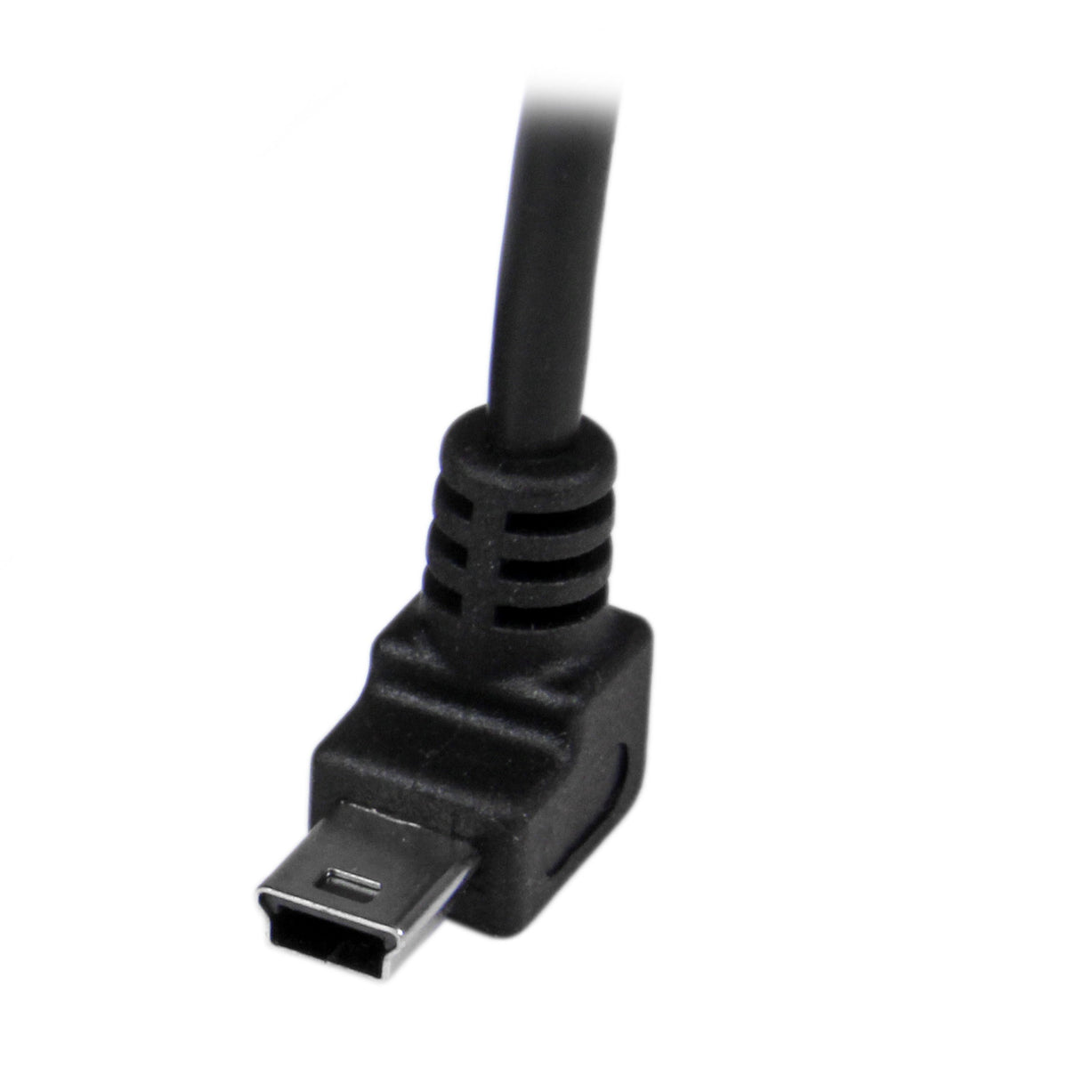 StarTech.com Down Angle Mini USB Cable - 2m - Black - USB A to Mini USB B - USB to Mini USB Cable - Mini USB Charger - USB A to Mini B (USBAMB2MD)