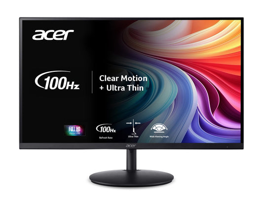 acer 21.5 Inch Full HD (1920 x 1080) IPS Ultra-Thin Zero Frame Computer Monitor (HDMI & VGA Port), SB220Q bi